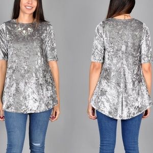 Bella Flore Velvet Women's Swing Tunic